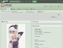 Tablet Screenshot of maitha-girl.deviantart.com