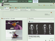 Tablet Screenshot of domusart.deviantart.com