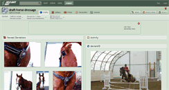 Desktop Screenshot of draft-horse-dressage.deviantart.com