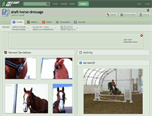 Tablet Screenshot of draft-horse-dressage.deviantart.com