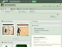 Tablet Screenshot of hart-productions.deviantart.com