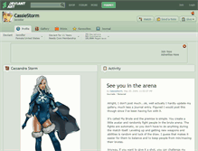 Tablet Screenshot of cassiestorm.deviantart.com