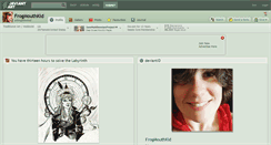 Desktop Screenshot of frogmouthkid.deviantart.com