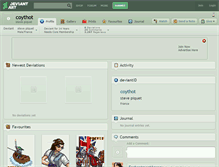 Tablet Screenshot of coythot.deviantart.com