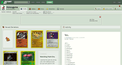 Desktop Screenshot of honouguma.deviantart.com