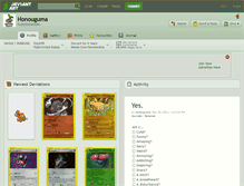 Tablet Screenshot of honouguma.deviantart.com