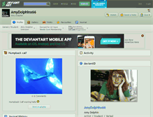 Tablet Screenshot of amydolphinx66.deviantart.com