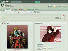 Tablet Screenshot of cyberhell.deviantart.com