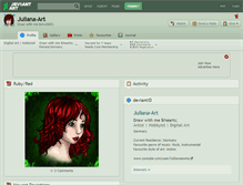 Tablet Screenshot of juliana-art.deviantart.com