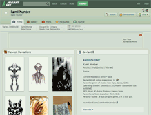 Tablet Screenshot of kami-hunter.deviantart.com