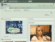 Tablet Screenshot of koiru.deviantart.com