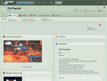 Tablet Screenshot of firetrapster.deviantart.com