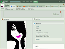 Tablet Screenshot of lielie.deviantart.com