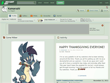 Tablet Screenshot of komoroshi.deviantart.com