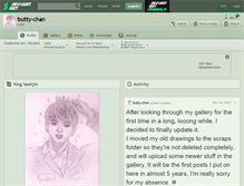 Tablet Screenshot of butty-chan.deviantart.com