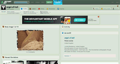 Desktop Screenshot of angel-of-hell.deviantart.com