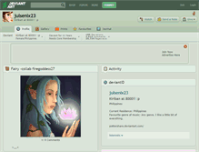 Tablet Screenshot of julsenix23.deviantart.com