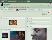 Tablet Screenshot of hana-deka.deviantart.com