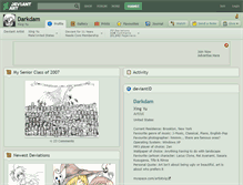 Tablet Screenshot of darkdam.deviantart.com