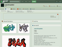 Tablet Screenshot of matchfreakikki.deviantart.com
