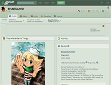 Tablet Screenshot of brutallyamish.deviantart.com