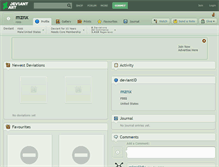 Tablet Screenshot of mznx.deviantart.com