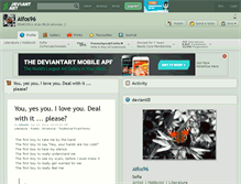 Tablet Screenshot of aifos96.deviantart.com