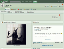 Tablet Screenshot of evamorgan.deviantart.com