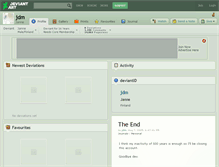 Tablet Screenshot of jdm.deviantart.com