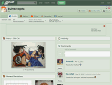 Tablet Screenshot of bulmaxvegeta.deviantart.com