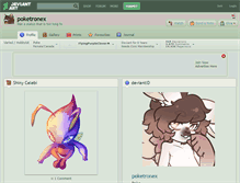 Tablet Screenshot of poketronex.deviantart.com