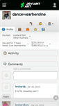 Mobile Screenshot of dancewearheroine.deviantart.com