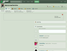 Tablet Screenshot of dancewearheroine.deviantart.com
