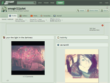 Tablet Screenshot of emogirl22juliet.deviantart.com