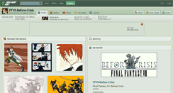 Desktop Screenshot of ffvii-before-crisis.deviantart.com