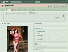 Tablet Screenshot of mars-ayane.deviantart.com