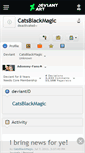 Mobile Screenshot of catsblackmagic.deviantart.com