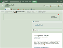 Tablet Screenshot of catsblackmagic.deviantart.com