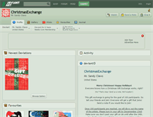 Tablet Screenshot of christmasexchange.deviantart.com