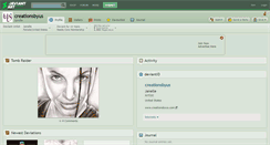 Desktop Screenshot of creationsbyus.deviantart.com