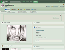 Tablet Screenshot of creationsbyus.deviantart.com