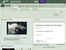 Tablet Screenshot of mikedee.deviantart.com