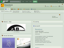 Tablet Screenshot of d-e-a-m-o-n.deviantart.com