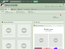 Tablet Screenshot of fattieloverfeedme.deviantart.com
