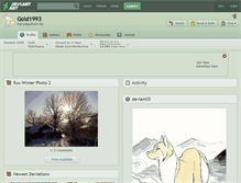 Tablet Screenshot of gold1993.deviantart.com