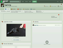 Tablet Screenshot of legphotog.deviantart.com
