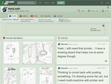 Tablet Screenshot of metaleath.deviantart.com