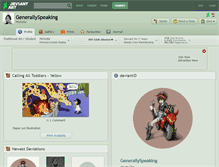 Tablet Screenshot of generallyspeaking.deviantart.com