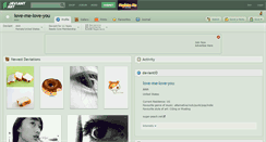 Desktop Screenshot of love-me-love-you.deviantart.com