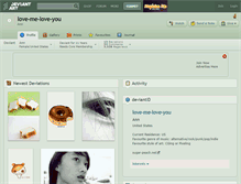 Tablet Screenshot of love-me-love-you.deviantart.com
